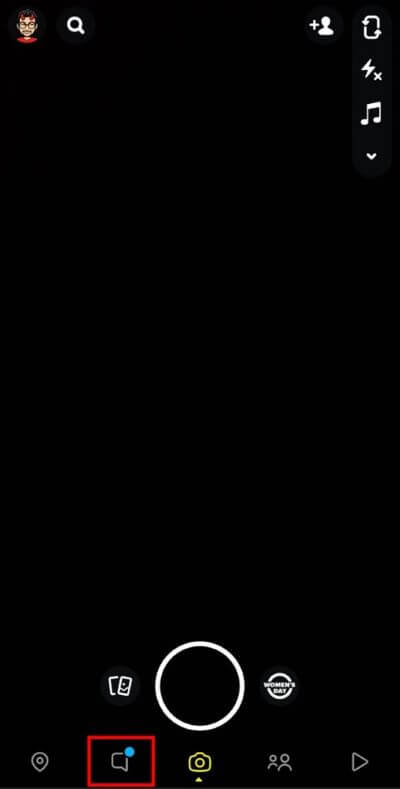 Open-Snapchat-and-tap-on-the-chats-icon-519x1024-1 كيف تعرف ما إذا كان شخص ما متصلًا بالإنترنت على Snapchat؟