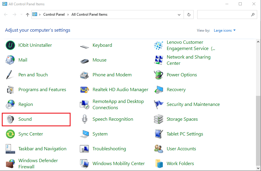Open-the-Control-panel-and-go-to-the-Sound-section كيفية إصلاح مشكلة عدم وجود صوت في Google Chrome