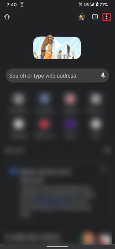 Open-the-Google-Chrome-application-and-tap-on-the-three-dots-473x1024-1 كيفية إيقاف الإعلانات المنبثقة على نظام Android
