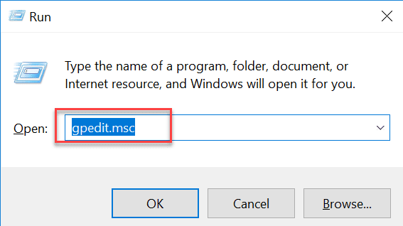 Press-Windows-Key-R-then-type-gpedit.msc-and-hit-Enter-to-open-Group-Policy-Editor تمكين أو تعطيل حساب المسؤول على شاشة تسجيل الدخول في Windows 10