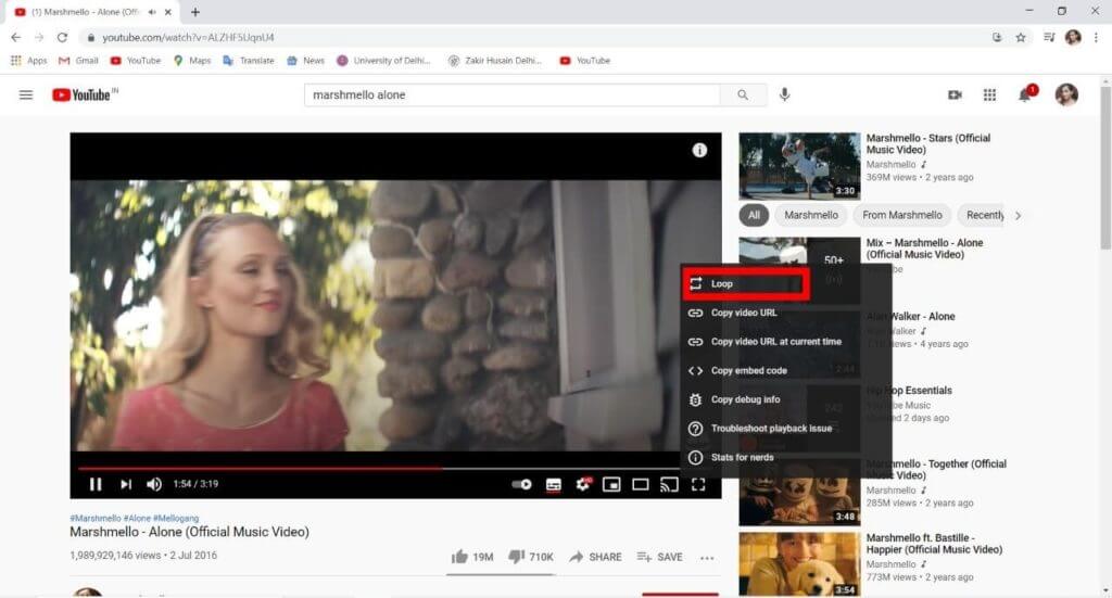 كيفية وضع فيديو يوتيوب YouTube على التكرار على سطح المكتب أو الهاتف المحمول - %categories