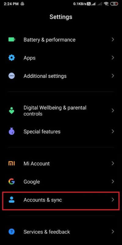 Scroll-down-and-locate-‘Accounts-or-‘Accounts-and-sync.-512x1024-2 كيفية إزالة حساب من Google Photos