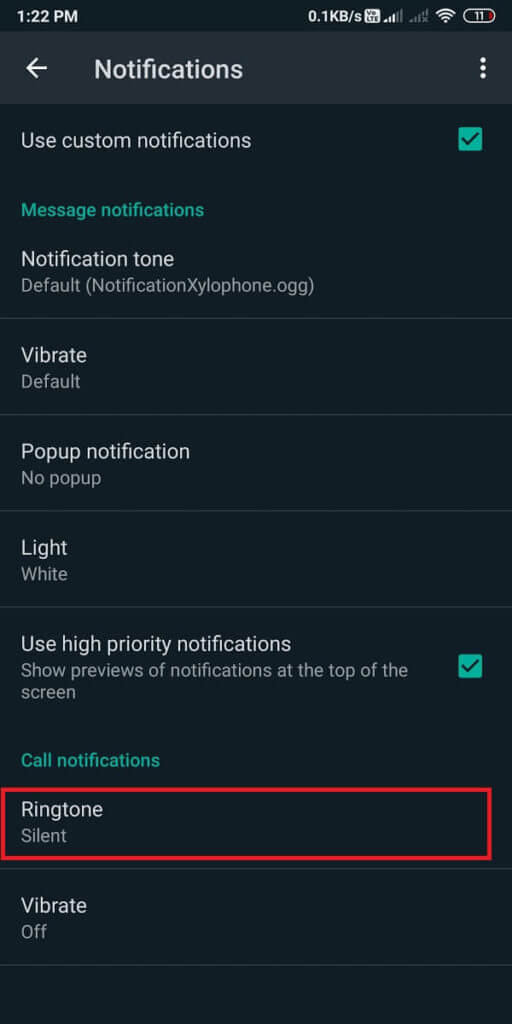 Scroll-down-to-the-call-notifications-section-and-change-‘Ringtone-to-None.-512x1024-1 كيفية كتم صوت مكالمات Whatsapp على Android؟
