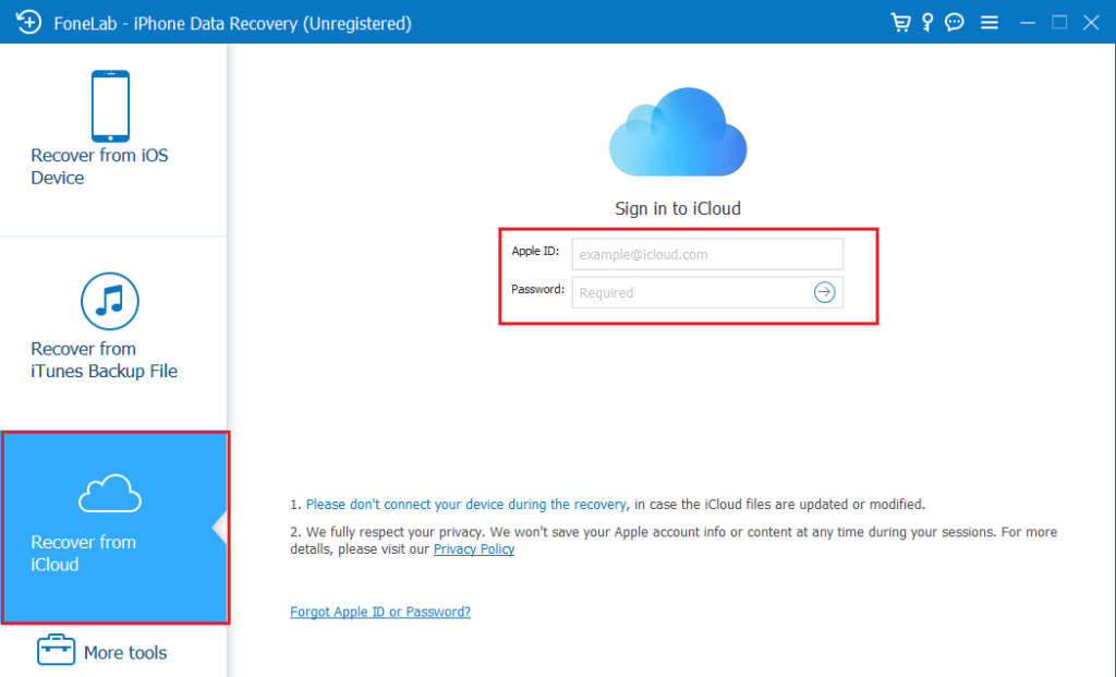 Sign-in-to-your-iCloud-using-your-username-and-password-to-get-the-iCloud-backup-files.-1024x621-1 كيفية استرداد الصور المحذوفة من Facebook Messenger