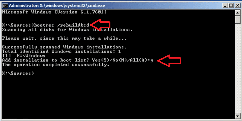 Simply-press-the-Y-key-and-hit-enter-to-continue.- إصلاح: ملف بيانات تهيئة التمهيد لا يحتوي على معلومات صحيحة