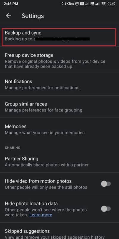 Tap-on-Back-up-and-sync.-512x1024-1 كيفية إزالة حساب من Google Photos