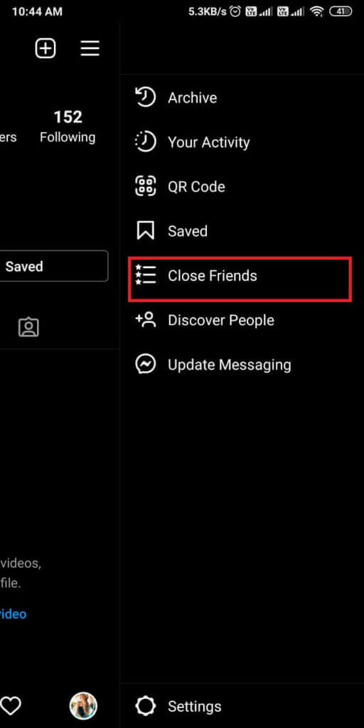 Tap-on-close-friends.-512x1024-1 كيفية إخفاء قصة Instagram عن الجميع باستثناء شخص واحد