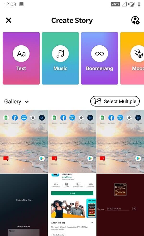 Tap-on-the-Add-to-story-or-Create-a-Story-option-on-your-home-screen.-1 كيفية إضافة الموسيقى إلى ملفك الشخصي على Facebook