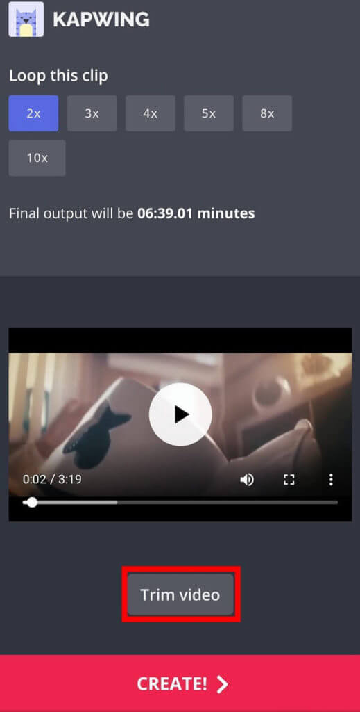 Tap-on-the-Create-button-519x1024-1 كيفية وضع فيديو يوتيوب YouTube على التكرار على سطح المكتب أو الهاتف المحمول