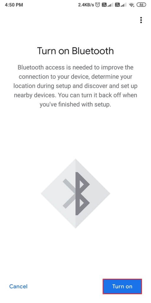 Tap-on-the-Turn-on-button-512x1024-1 كيفية عكس شاشة Android أو iPhone على Chromecast