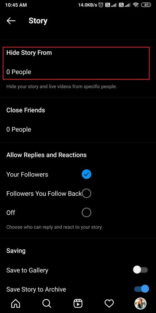 Tap-on-the-arrow-icon-next-to-the-user-name-512x1024-1 كيفية إخفاء قصة Instagram عن الجميع باستثناء شخص واحد