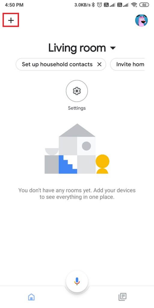 Tap-on-the-plus-icon-at-the-top-to-set-up-your-device-512x1024-1 كيفية عكس شاشة Android أو iPhone على Chromecast