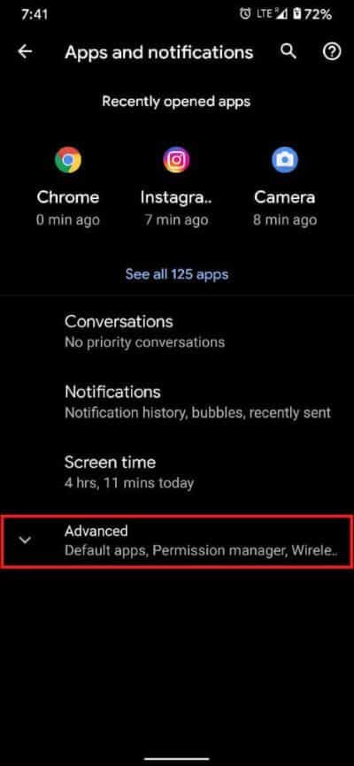 Tap-on-‘Advanced-to-open-up-the-advanced-options.-473x1024-1 كيفية إيقاف الإعلانات المنبثقة على نظام Android