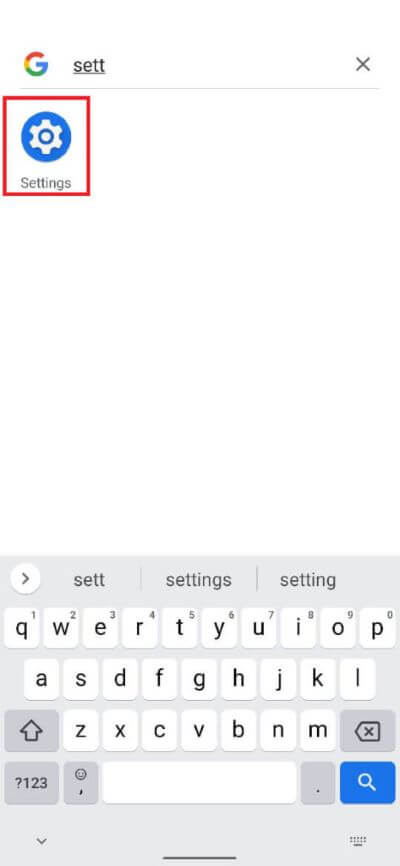 The-search-results-will-display-your-Android-settings-application-tap-on-it-to-continue.-473x1024-1 كيفية تجاوز التحقق من حساب Google على هاتف Android