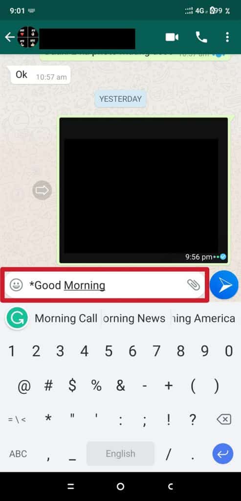 Type-your-message-which-you-want-to-send-in-Bold-format.-493x1024-1 كيفية تغيير نمط الخط في WhatsApp