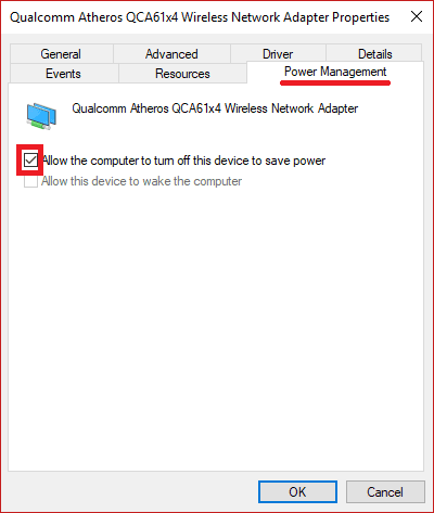Uncheck-Allow-the-computer-to-turn-off-this-device-to-save-power كيفية إصلاح تأخر الماوس على نظام التشغيل Windows 10