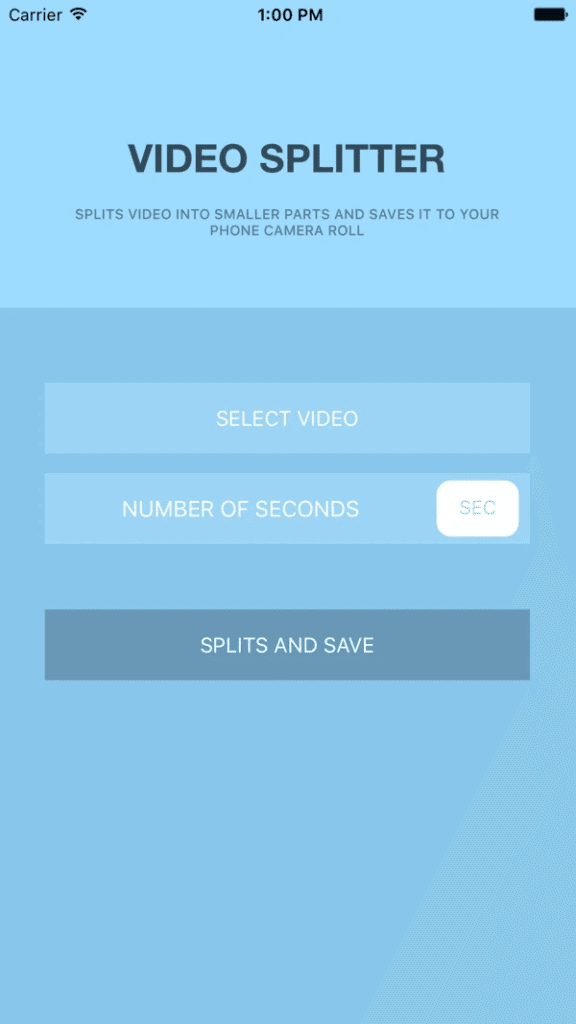 Under-VIDEO-SPLITTER-tap-on-SELECT-VIDEO-576x1024-1 كيفية نشر أو تحميل مقطع فيديو طويل على حالة Whatsapp؟