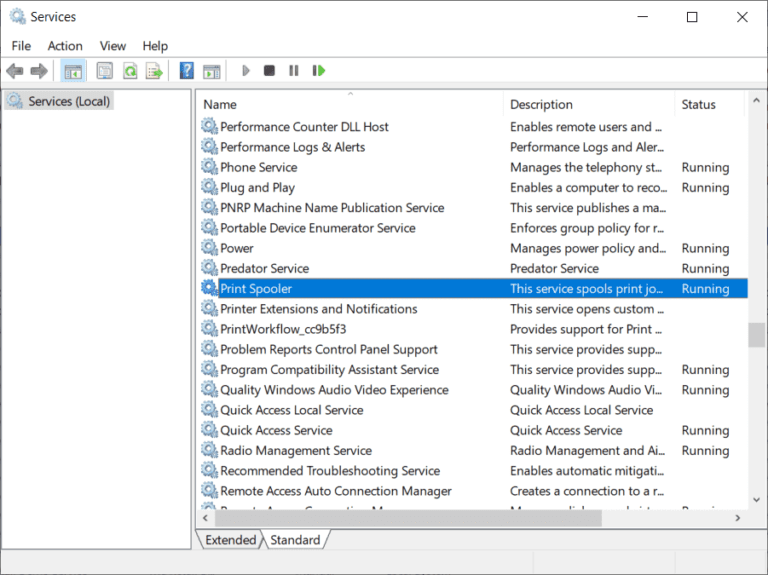 Impression Bloquée Dans La File D'attente Windows 10