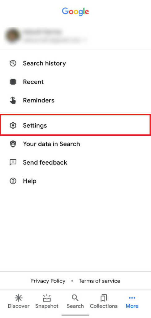 Within-the-More-options-menu-tap-on-‘Settings-488x1024-1 كيفية تمكين الوضع الداكن في Google Assistant