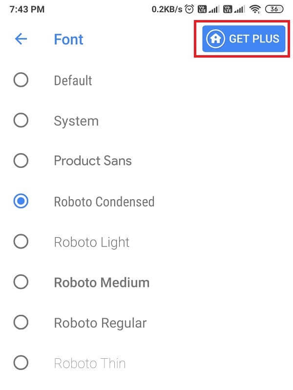choose-the-action-launchers-paid-version-by-tapping-on-the-Get-Plus-button.-1 كيفية تغيير نوع الخط على هاتف Android الخاص بك