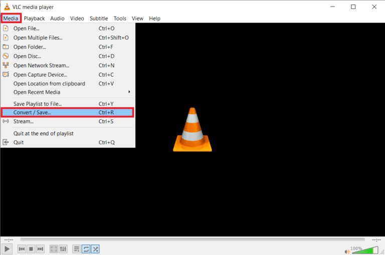 choose-the-‘Convert-Save...-option.-768x509-1 3 طرق لإزالة الصوت من الفيديو في نظام التشغيل Windows 10