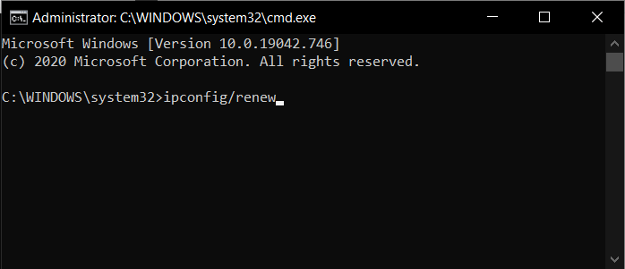 ipconfig-renew 7 طرق لإصلاح خطأ اتصال عدم وجود في المسار Discord RTC