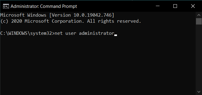 net-user-administrator تمكين أو تعطيل حساب المسؤول على شاشة تسجيل الدخول في Windows 10