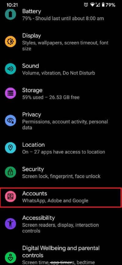 scroll-down-and-tap-on-‘Accounts-to-continue.-473x1024-1 كيفية تجاوز التحقق من حساب Google على هاتف Android