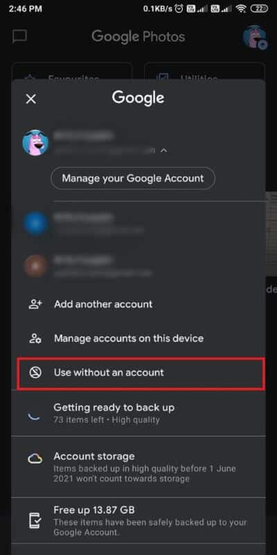 select-Use-without-an-account.-512x1024-1 كيفية إزالة حساب من Google Photos