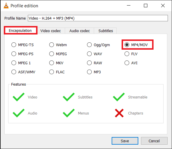 select-the-appropriate-format-usually-MP4MOV. 3 طرق لإزالة الصوت من الفيديو في نظام التشغيل Windows 10