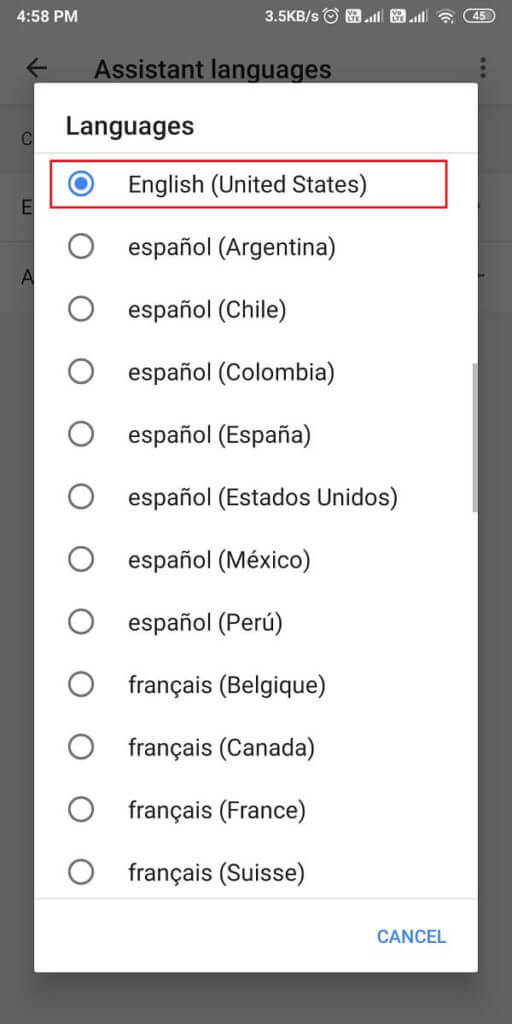 select-the-language-512x1024-1 إصلاح عدم عمل Google Assistant على Android