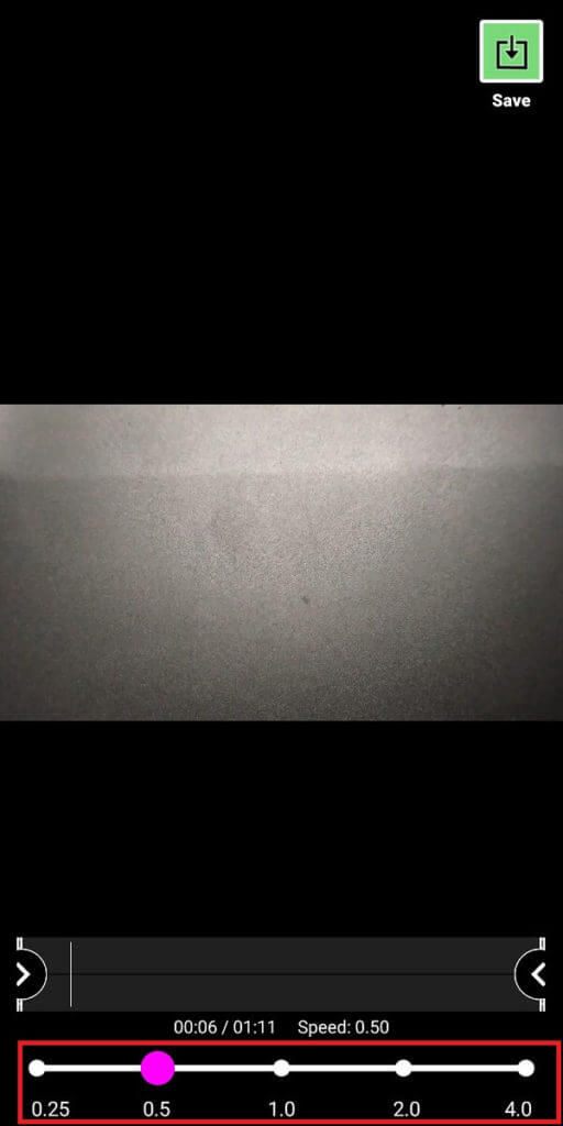 set-the-slow-motion-speed-512x1024-1 كيفية تسجيل مقاطع فيديو بطيئة الحركة على أي هاتف يعمل بنظام Android؟