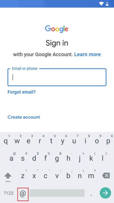 tap-and-hold-the-‘@-option-and-drag-it-upwards-to-open-the-keyboard-settings.-576x1024-1 كيفية تجاوز التحقق من حساب Google على هاتف Android