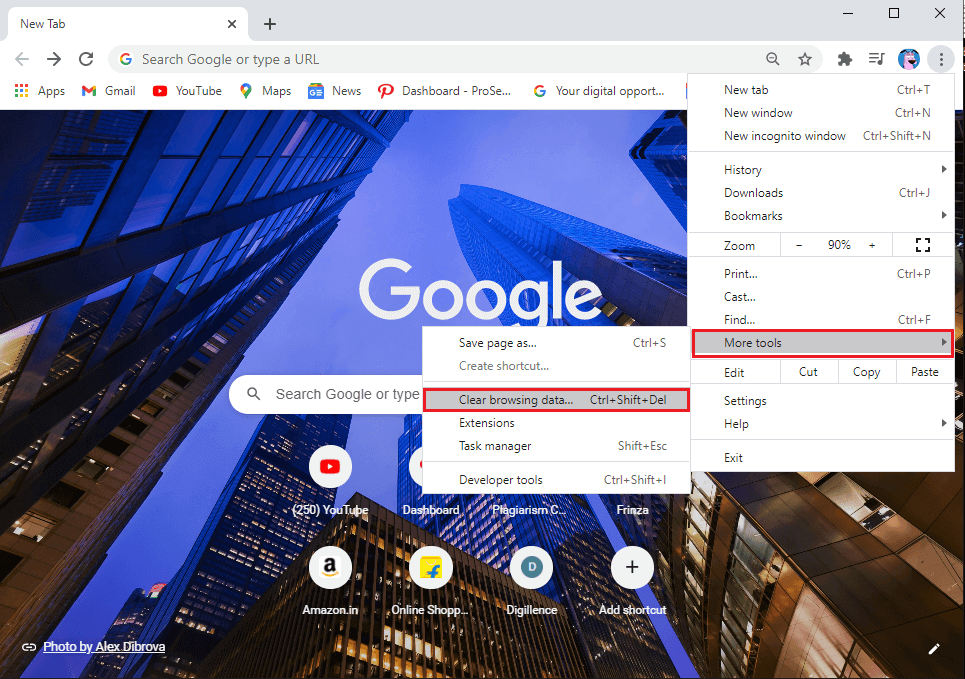 tap-on-More-tools-and-select-clear-browsing-data. كيفية إصلاح مشكلة عدم وجود صوت في Google Chrome