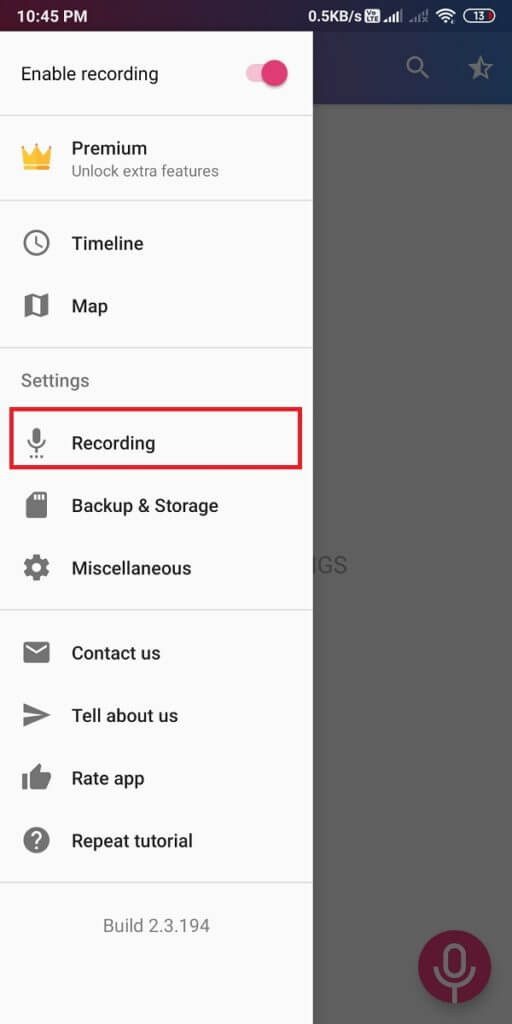 tap-on-Recording.-512x1024-1 كيفية تسجيل مكالمات الفيديو والمكالمات الصوتية على WhatsApp؟
