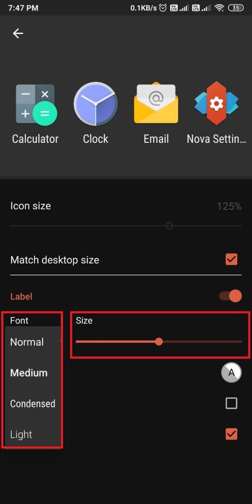 tap-on-the-pull-down-arrow-under-the-font-to-change-the-font.-512x1024-1 كيفية تغيير نوع الخط على هاتف Android الخاص بك