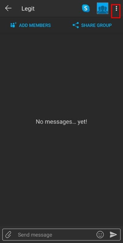 tap-on-the-three-dotted-menu-to-get-various-options.-519x1024-1 كيفية إصلاح مشكلة فشل إضافة أعضاء على GroupMe