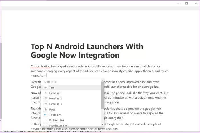 turn-into_935adec67b324b146ff212ec4c69054f أهم 11 اختصار لوحة مفاتيح على Notion لزيادة إنتاجيتك