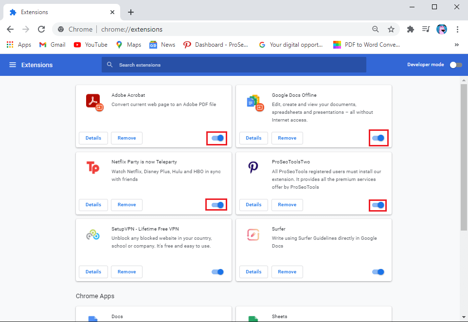 turn-off-the-toggle-next-to-each-extension-to-disable-it-1 إصلاح عدم اتصال Chrome بالإنترنت