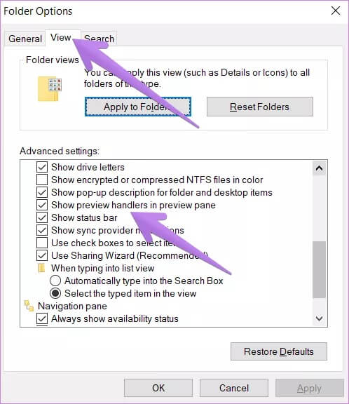 window-10-preview-pane-not-working-2_4d470f76dc99e18ad75087b1b8410ea9 أفضل 8 إصلاحات لعدم عمل جزء من المعاينة في Windows 10
