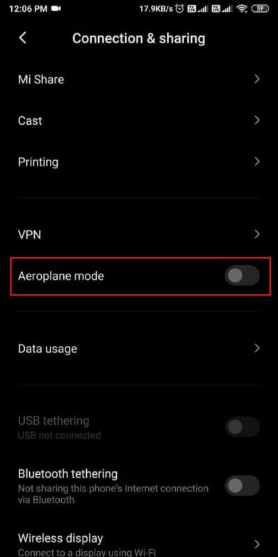 you-can-turn-on-the-toggle-next-to-Airplane-mode-512x1024-1 9 طرق لإصلاح خطأ الرسالة غير المرسلة على Android