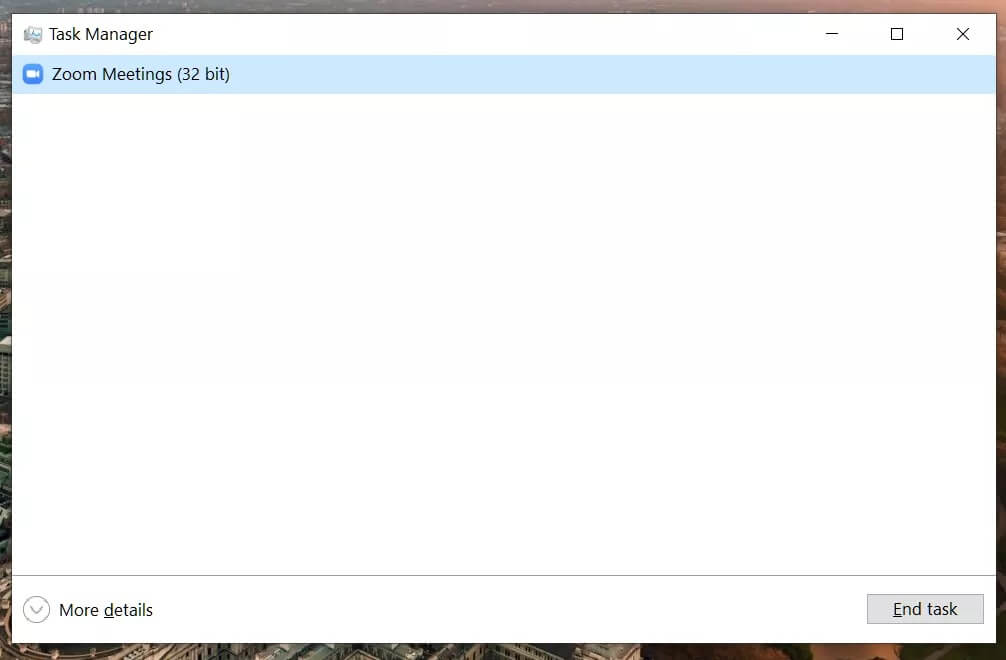 zoom-task-manager_4d470f76dc99e18ad75087b1b8410ea9 أفضل 8 طرق لإصلاح خطأ 5003 على Zoom