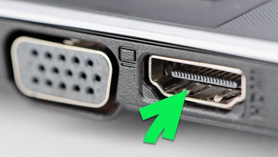 طريقة تعريف وصلة HDMI على اللاب توب
