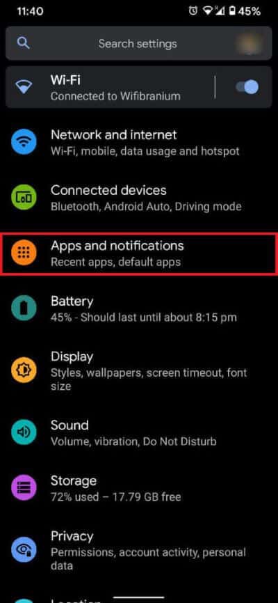 Apps-and-notifications-473x1024-2 كيفية إصلاح مشكلة لا يمكن تحديث Snapchat