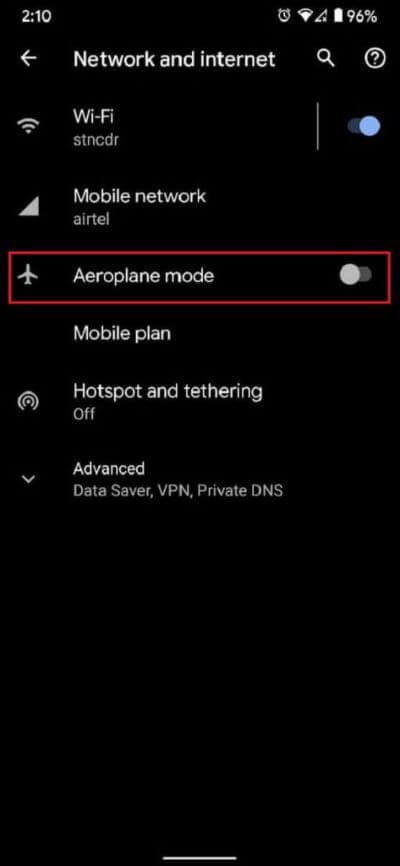 Enable-Aeroplane-Mode-473x1024-1 إصلاح الشبكة الخلوية غير متاحة للمكالمات الهاتفية