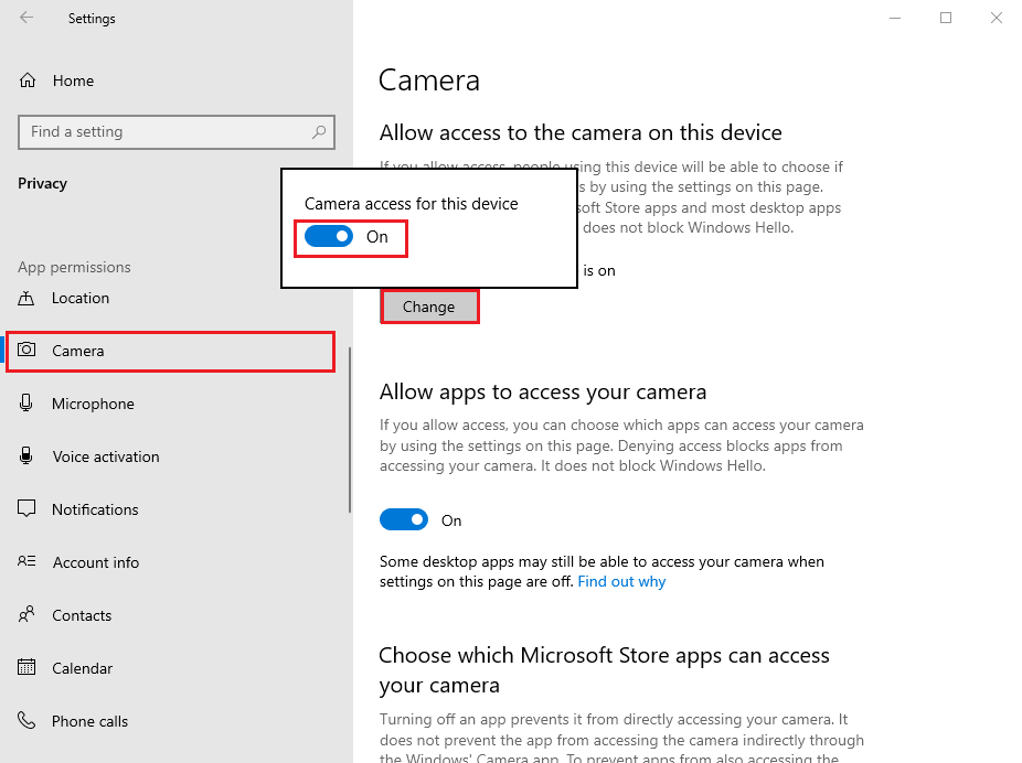 Finally-click-on-Change-and-ensure-that-you-turn-on-the-toggle-for-Camera-access-for-your-device. كيفية إصلاح عدم وجود كاميرا في Google Meet