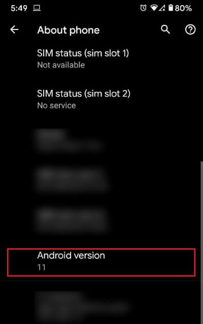 Find-the-Android-version-of-your-device كيفية إصلاح عدم عمل Android Auto