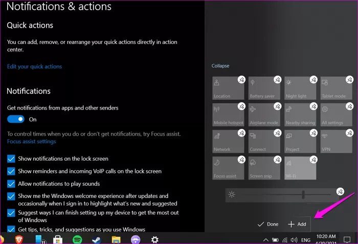 أفضل 9 إصلاحات لخيار Bluetooth مفقود من مركز العمل في Windows 10 - %categories