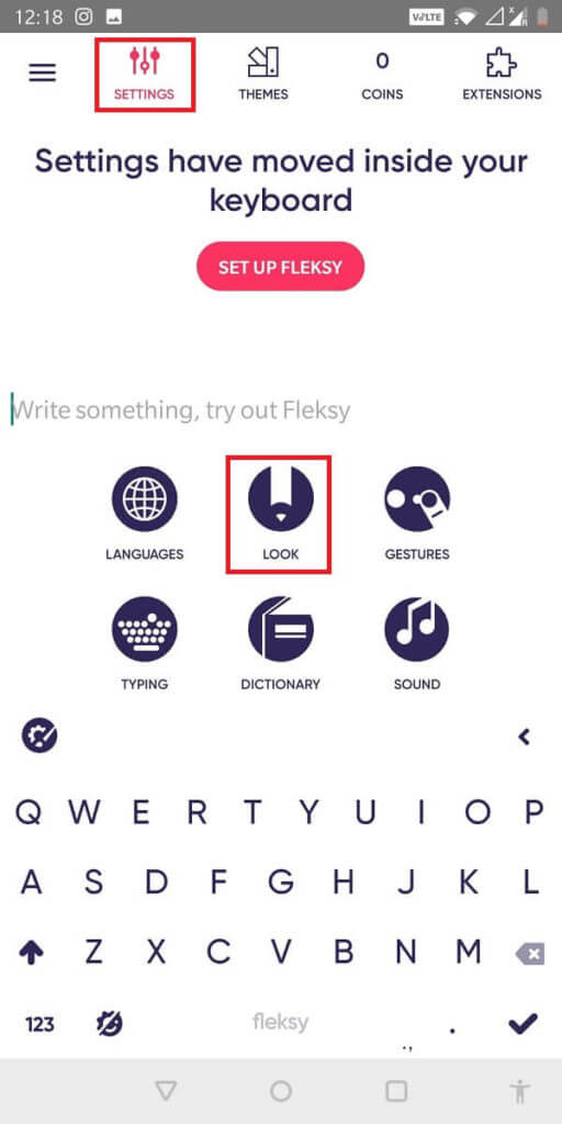 From-the-keyboard-tap-on-‘Settings-and-select-‘Look.-512x1024-1 كيفية تغيير حجم لوحة المفاتيح على هاتف Android
