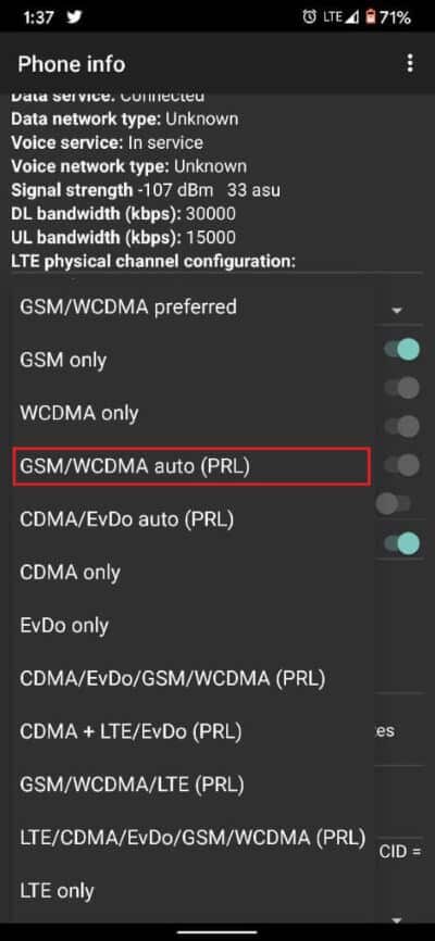 From-the-list-select-GSM-auto-PRL-473x1024-1 إصلاح الشبكة الخلوية غير متاحة للمكالمات الهاتفية